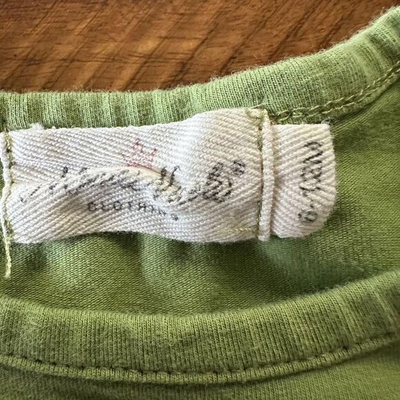 Marie Nicole Green Embroidered Floral Jack-o-Lantern Ruffle Romper 6-12 Months - Picture 3 of 10